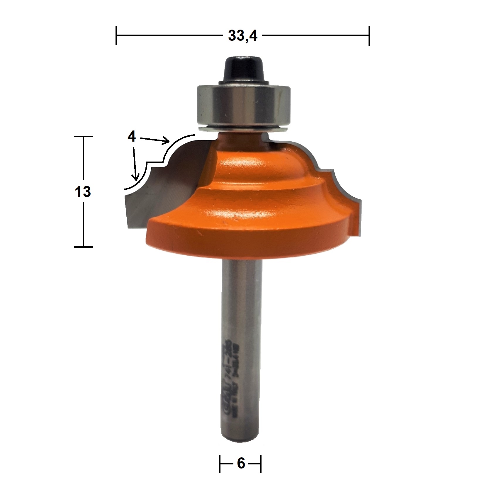 Fresa para Moldura HW Ø33,4x4mm - marca CMT - Cód. 741.285.11